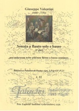 Sonata a flauto solo e basso F dur č. 22