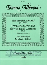 Trattenimenti armonici per camera - Twelve Sonatas (Op. 6 No. 5-8) Volume 2