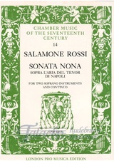 Sonata nona sopra l´aria del tenor di Napoli for two soprano instruments and continuo