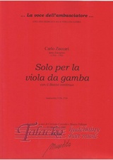 Solo for the viola da gamba with continuo bass