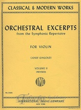 Orchestral Excerpts from the Symfonic Repertoire Vol. 2 (Violin)