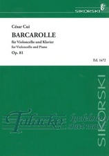Barcarolle for Violoncello and Piano op. 81