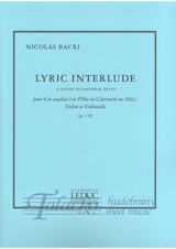 Lyric Interlude (Study in Pastoral Style) op. 110