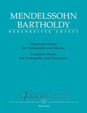Complete Works for Violoncello and Pianoforte I