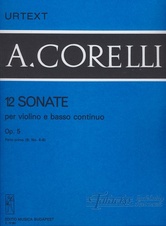 12 sonate per violino e basso continuo op. 5/1B