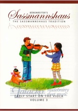 Baerenreiter's Sassmannshaus - Early Start on the Viola, Volume 3