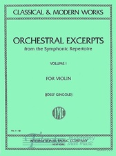 Orchestral Excerpts from the Symfonic Repertoire Vol. 1 (Violin)