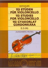 113 Studies for Violoncello 1 (no. 1-34)