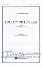 Lullaby, oh Lullaby (Ten Children's Songs, op. 1/3)