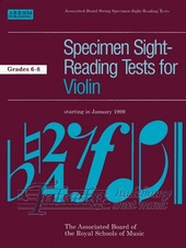 Specimen Sight-Reading Tests for Violin Gr. 6-8