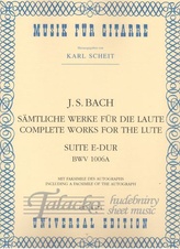 Complete Works for the Lute - Suite E-dur BWV 1006a