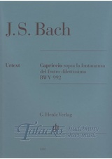 Capriccio sopra la lontananza del fratro dilettissimo B flat major BWV 992