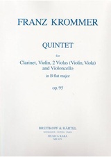 Quintet for clarinet, violin, 2 violas and violoncello in B flat major op. 95
