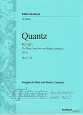 Concerto for Flute, Strings and Basso continuo in G major QV 5:174