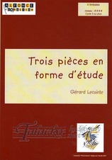 Trois pieces en forme d'etude