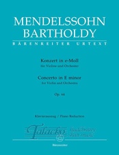 Concerto in e minor for violin and orchestra op. 64