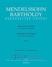 Concerto in e minor for violin and orchestra op. 64