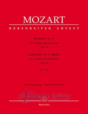 Concerto for Violin and Orchestra no. 5 A major K. 219, KV - 1.violin