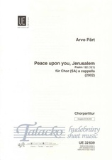 Peace upon you, Jerusalem