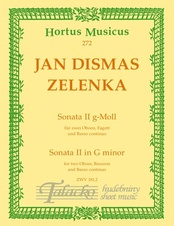 Sonata II für 2 Oboen, Fagott und Basso continuo g-Moll ZWV 181/2