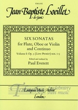 Six Sonatas Op. 5 Volume 1