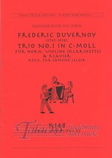 Trio no.1 in c-moll für Horn, Violine (Klarinette) and Klavier