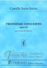 Troisieme Concerto op. 61 pour violin et orchestre, SP
