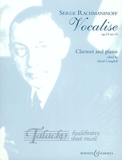 Vocalise op. 34, no. 14 (Clarinet)