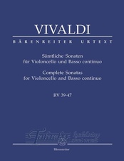 Complete Sonatas for Violoncello and Basso Continuo RV 39-47