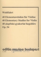 40 Elementary Studies op. 54