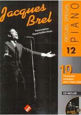 Recueil Special Piano: Jacques Brel + CD