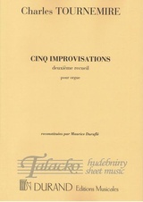 Cinq Improvisations - deuxieme recueil pour orgue
