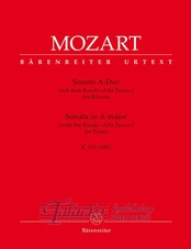 Sonata for Piano A major K. 331 (300i) with the Rondo "Alla Turca" (nahrazen BA 11816)