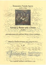 Sonata a flauto solo e basso D dur č. 25