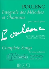 Intégrale des mélodies et chansons (Complete Songs 1)