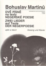 Dvě písně na texty negerské poezie (H. 226)