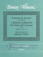 Trattenimenti armonici per camera - Twelve Sonatas (Op. 6 No. 1-4) Volume 1