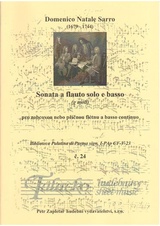 Sonata a flauto solo con basso g moll č. 24