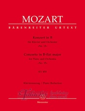Concerto for Piano and Orchestra No. 15 in B-flat major KV 450