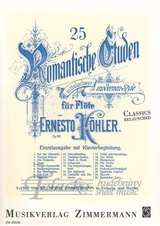Trost op. 66 Nr. 4 für Flöte und Klavier, 25 romantische Etüden (1894)