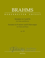 Sonatas in F minor and E-flat major for Viola and Piano op. 120