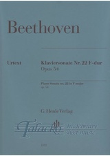 Piano Sonata no. 22 F major op. 54