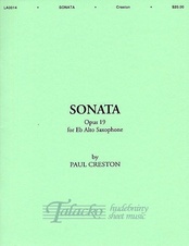 Sonata For Alto Saxophone And Piano Op.19