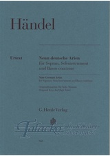 Nine German Arias for Soprano, Solo Instrument and Basso continuo