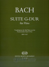 Suite G-Dur für Flöte  BWV 817