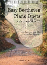 Easy Beethoven Piano Duets + CD