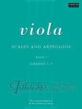 Viola Scales and Arpeggios book 1, Gr. 1-5