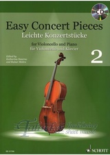 Easy Concert Pieces for Violoncello and Piano 2 + CD