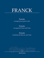 Sonata arranged for Piano and Viola