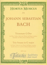 Trio sonata in G for Flute, Violin (2 Flutes) and Basso continuo BWV 1038